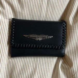 Harley Davidson black wallet leather